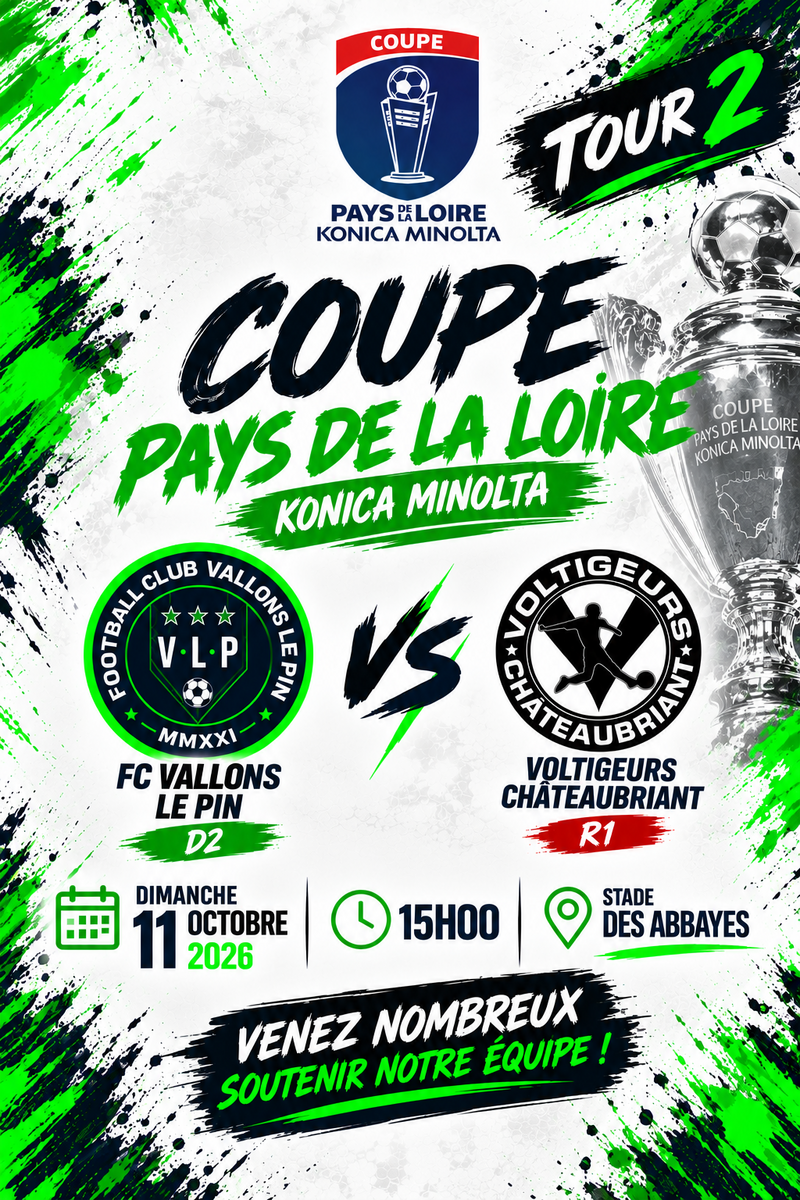 COUPE PAYS DE LA LOIRE : UN NOUVEL EXPLOIT À ALLER CHERCHER